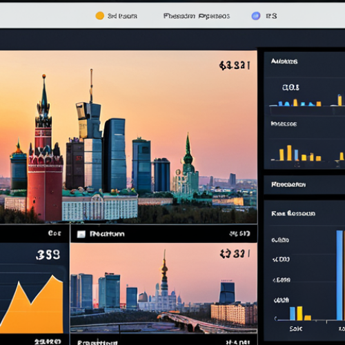 Home 4 **
"A sleek, modern interface of a robo-advisor platform, showcasing investment portfolio performance charts and asset allocation breakdowns. The background subtly displays the Moscow skyline at sunset, suggesting a local Russian context. Emphasize the ease of use and technological sophistication of the platform, appealing to new investors. Include a subtle Russian Ruble currency symbol."
**