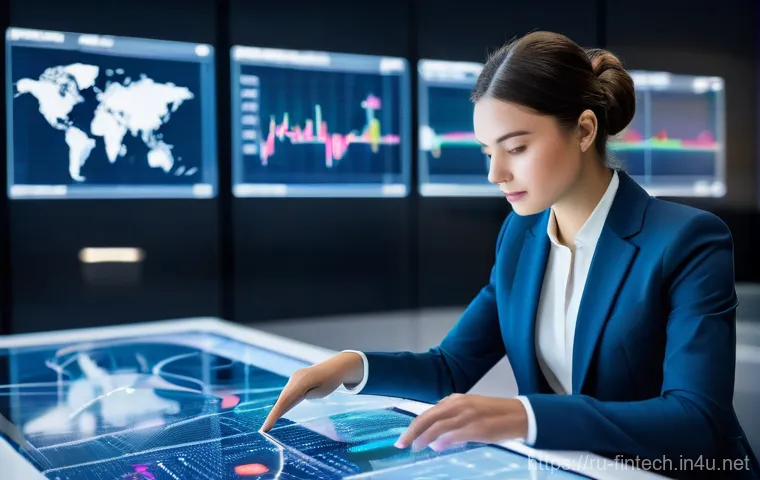 빅데이터 분석 기반 주식 투자 - **Prompt:** "A panoramic, futuristic digital city built from interconnected data streams and glowing...