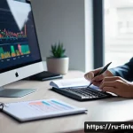 Home 18 투자 시뮬레이션 시스템 - **"A focused young adult, dressed in smart casual attire, sits comfortably at a modern desk, activel...