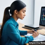 Home 17 핀테크 분석 툴 개발 - **Prompt:** A dynamic split-screen image contrasting outdated and modern financial analysis. On the ...