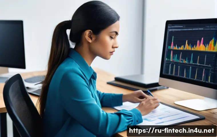 핀테크 분석 툴 개발 - **Prompt:** A dynamic split-screen image contrasting outdated and modern financial analysis. On the ...