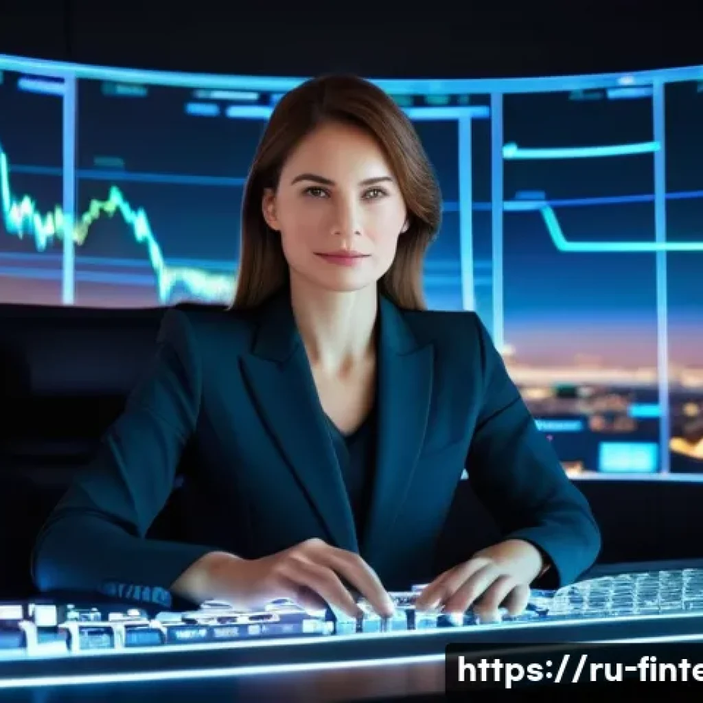 주식 트레이딩 알고리즘 - **Prompt:** A sophisticated, modern investor, an adult woman in her late 30s with a focused and inte...