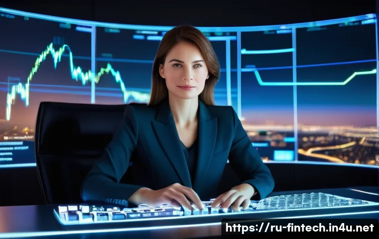 주식 트레이딩 알고리즘 - **Prompt:** A sophisticated, modern investor, an adult woman in her late 30s with a focused and inte...