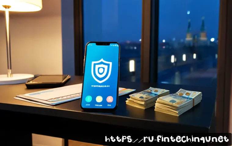 암호화폐 보안 기술 - Photorealistic cybersecurity workspace in a modern Moscow apartment, close view of a hardware crypto...